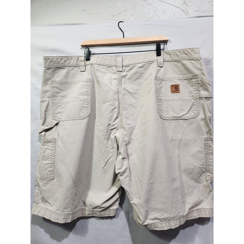CARHARTT Original Fit B147 Carpenter Utility Shorts Khaki Tan Sz‎ 50 Waist